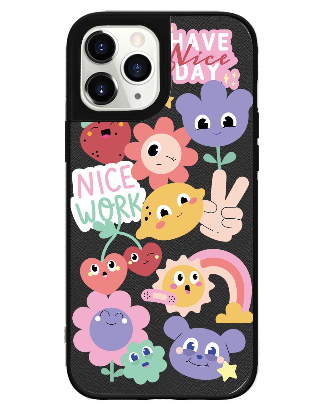 iPhone Leather Grip Case - Garden Party