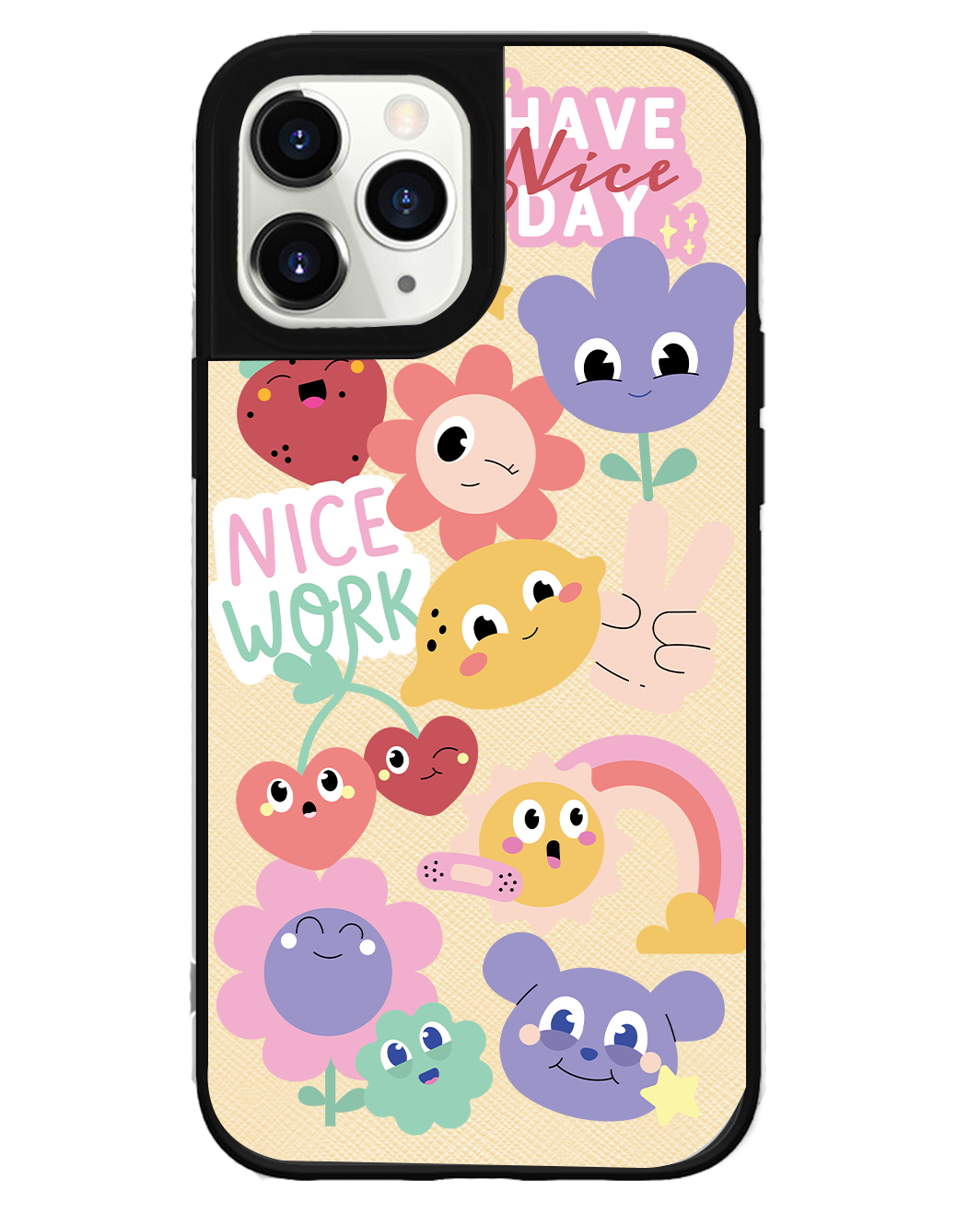 iPhone Leather Grip Case - Garden Party