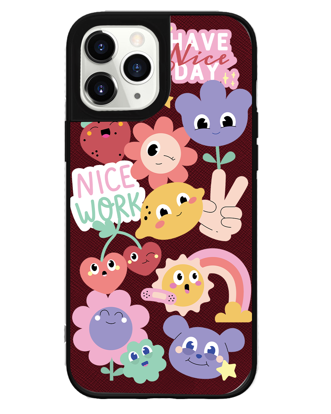 iPhone Leather Grip Case - Garden Party