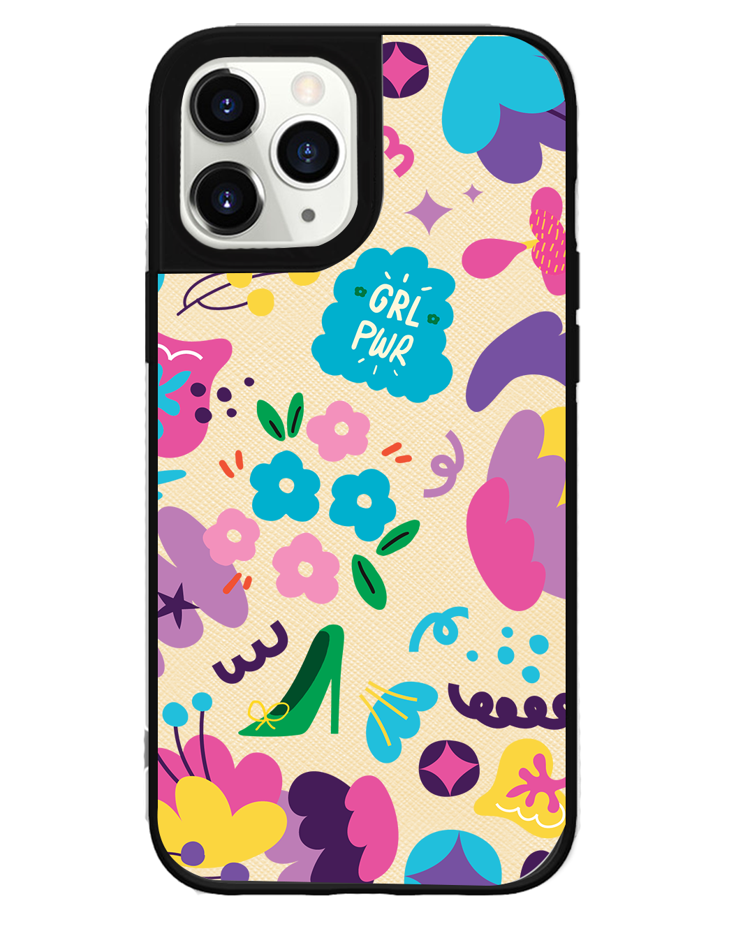 iPhone Leather Grip Case - Girl Power