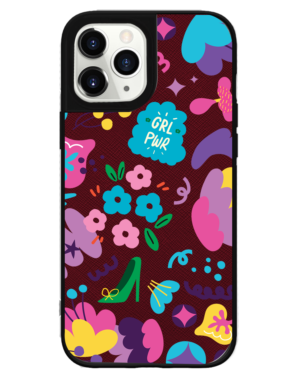 iPhone Leather Grip Case - Girl Power