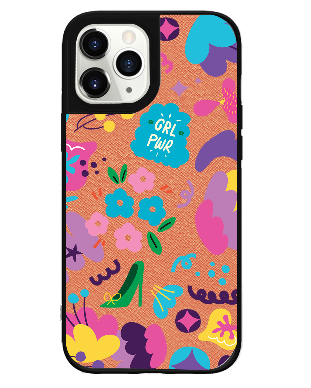 iPhone Leather Grip Case - Girl Power