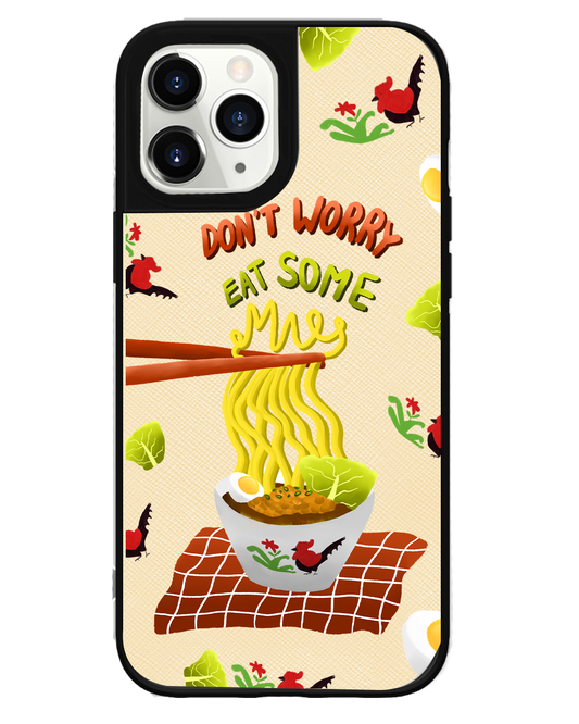 iPhone Leather Grip Case - Go Eat Some Mie