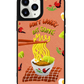 iPhone Leather Grip Case - Go Eat Some Mie