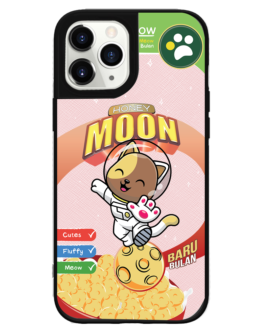 iPhone Leather Grip Case - Honey Moon