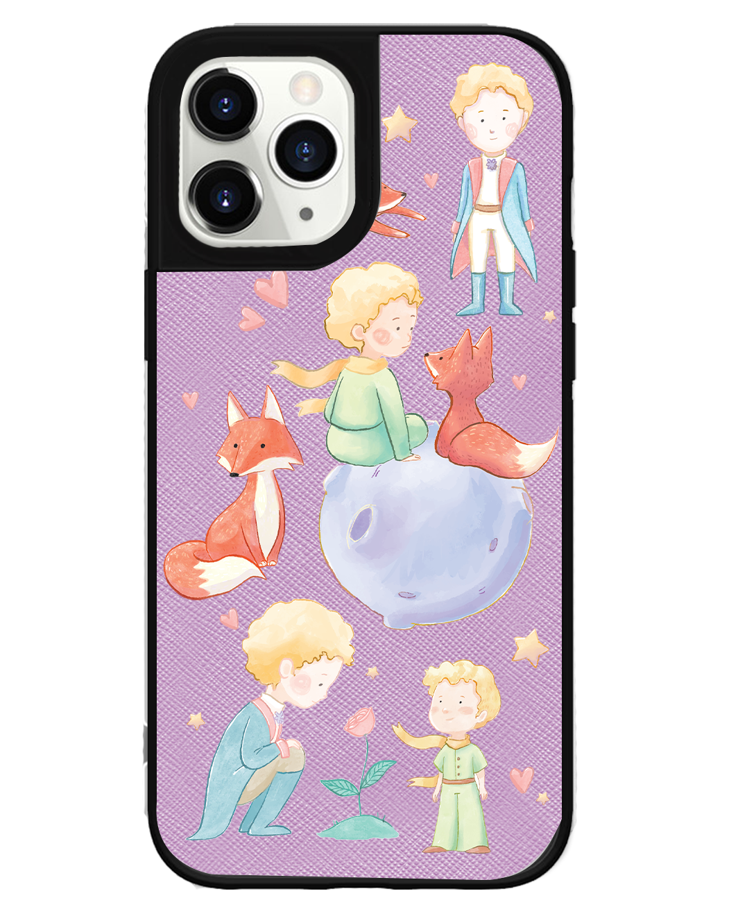 iPhone Leather Grip Case - Little Prince & Fox