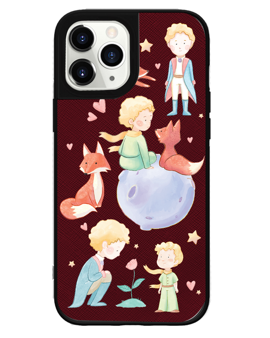 iPhone Leather Grip Case - Little Prince & Fox