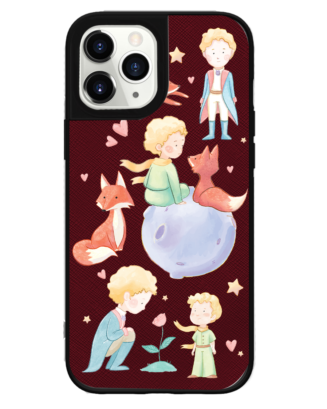 iPhone Leather Grip Case - Little Prince & Fox