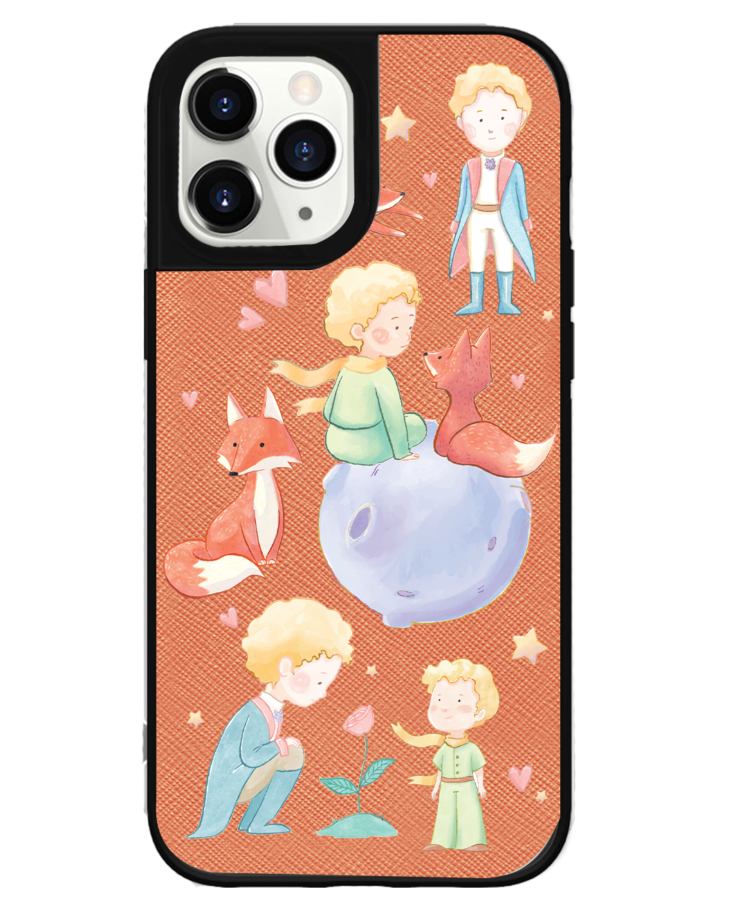 iPhone Leather Grip Case - Little Prince & Fox
