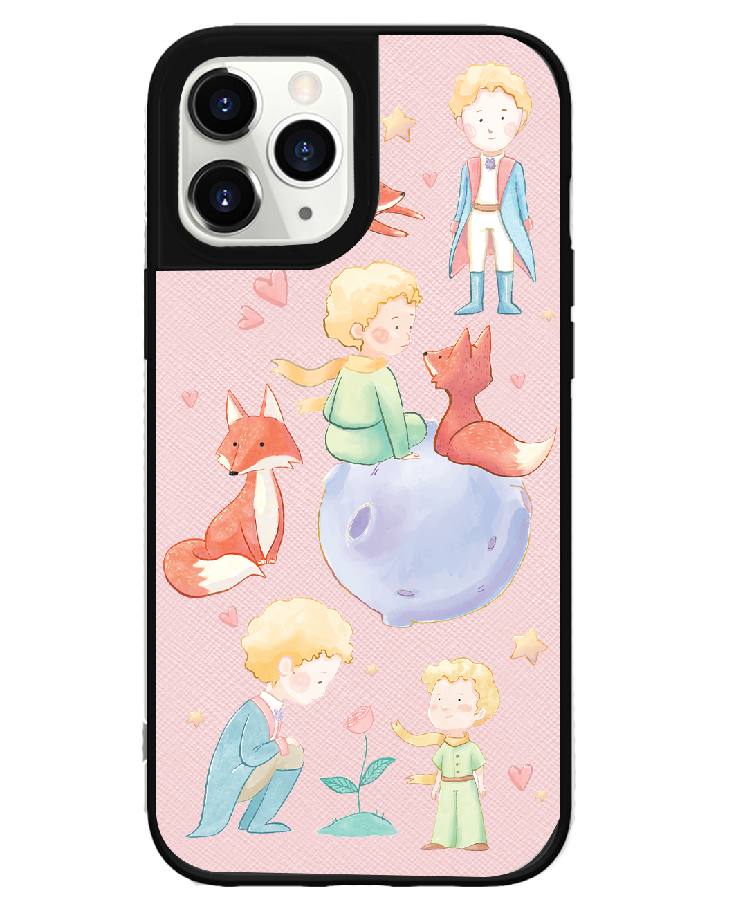 iPhone Leather Grip Case - Little Prince & Fox