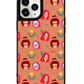 iPhone Leather Grip Case - Lovely Faces