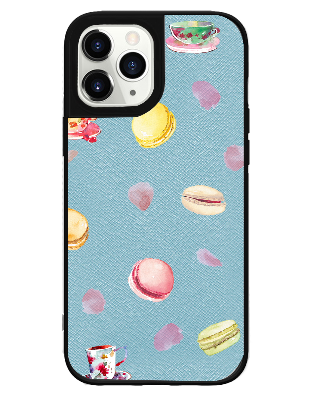 iPhone Leather Grip Case - Macarons