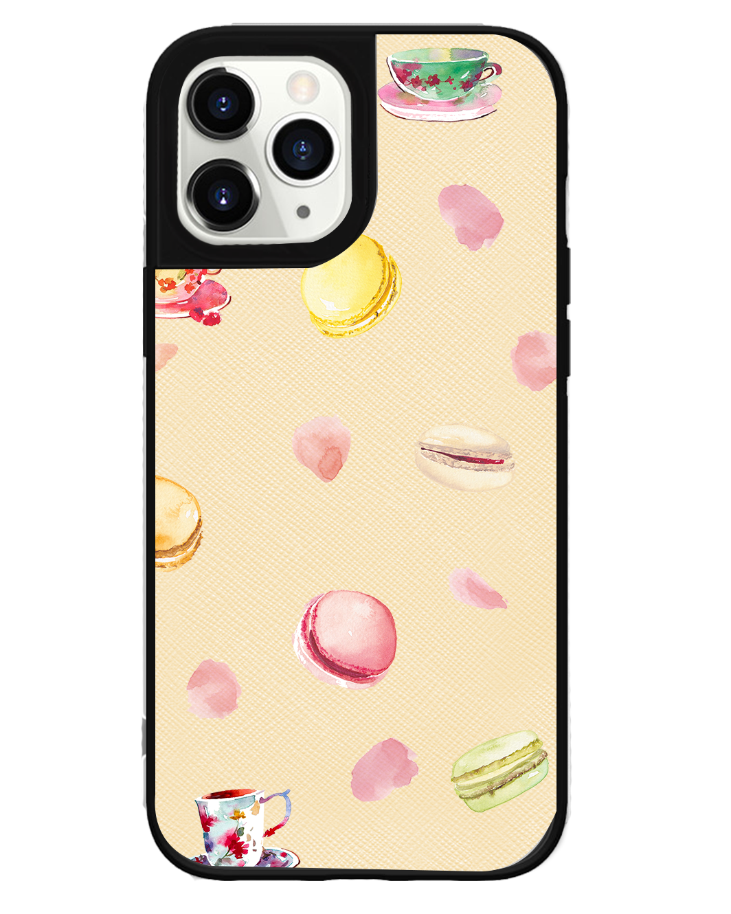 iPhone Leather Grip Case - Macarons