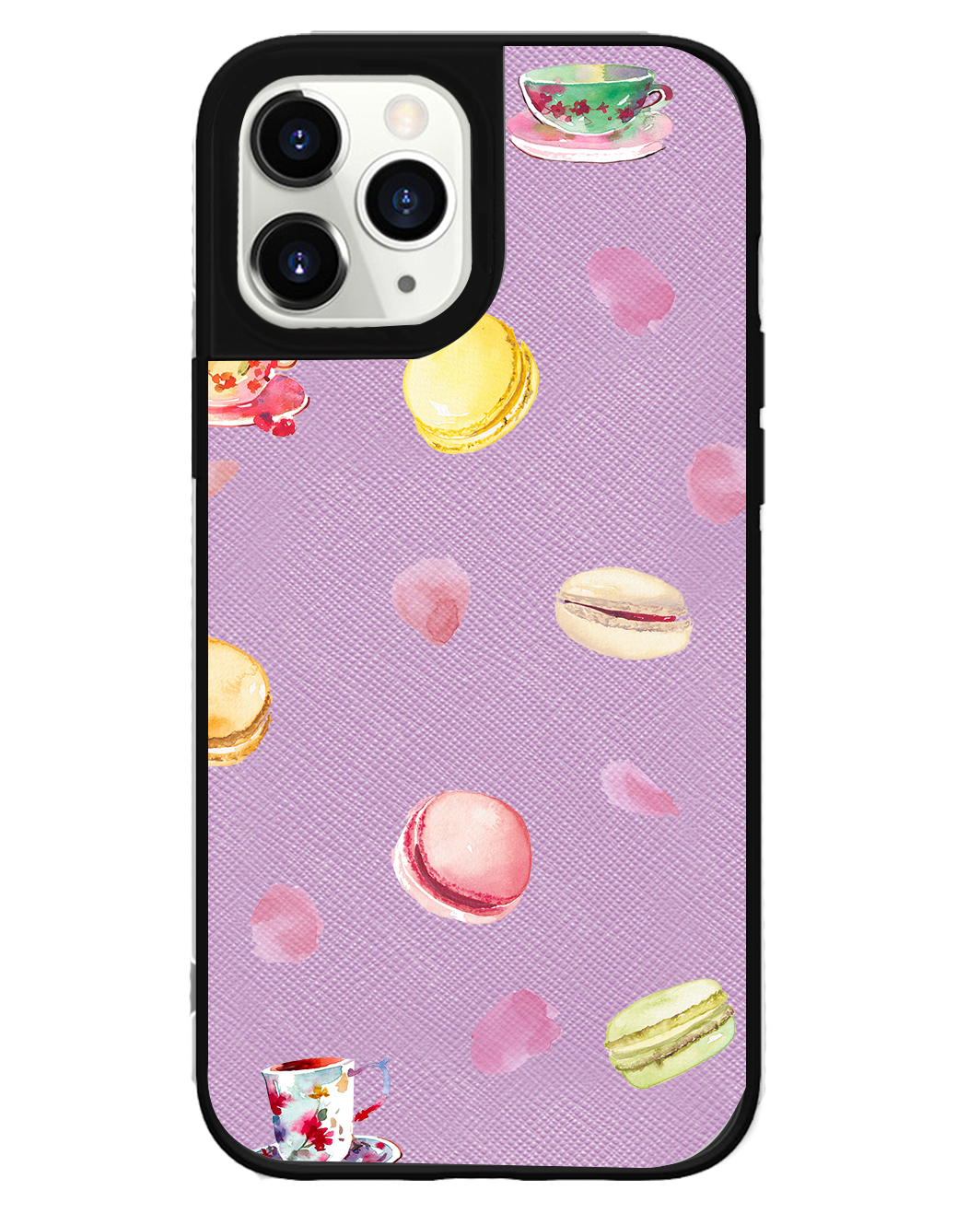 iPhone Leather Grip Case - Macarons