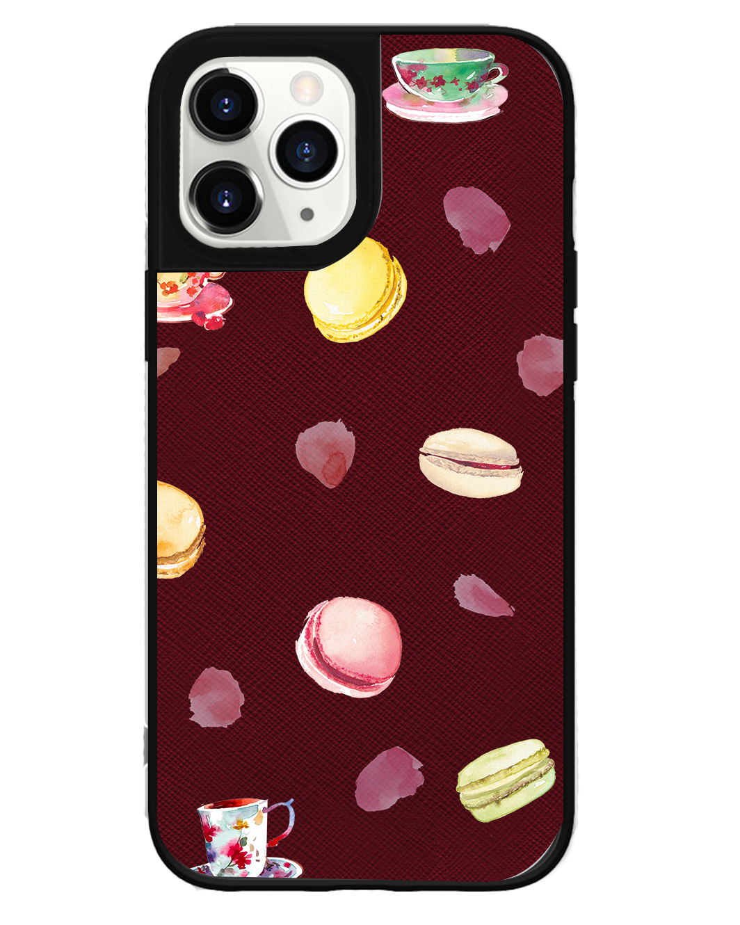 iPhone Leather Grip Case - Macarons