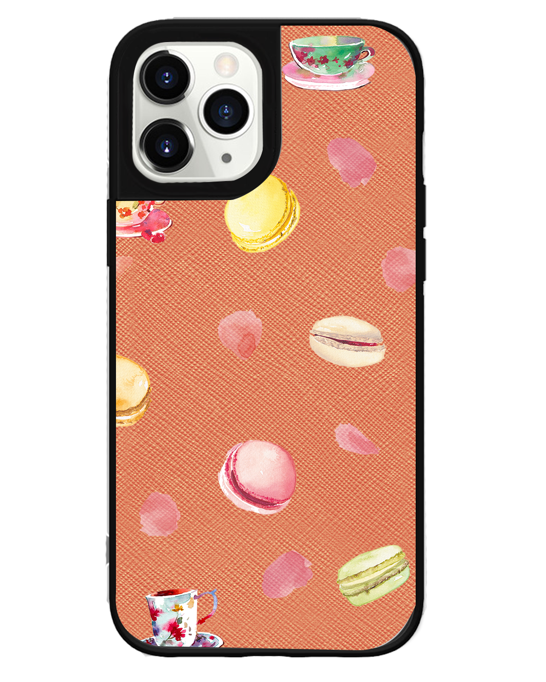 iPhone Leather Grip Case - Macarons