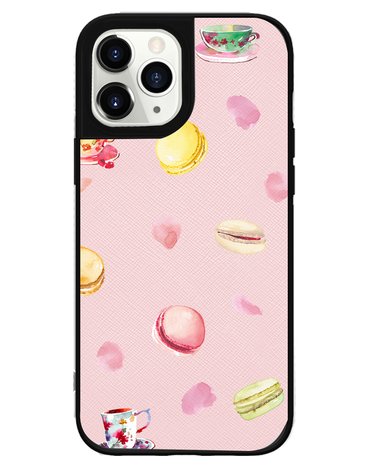 iPhone Leather Grip Case - Macarons