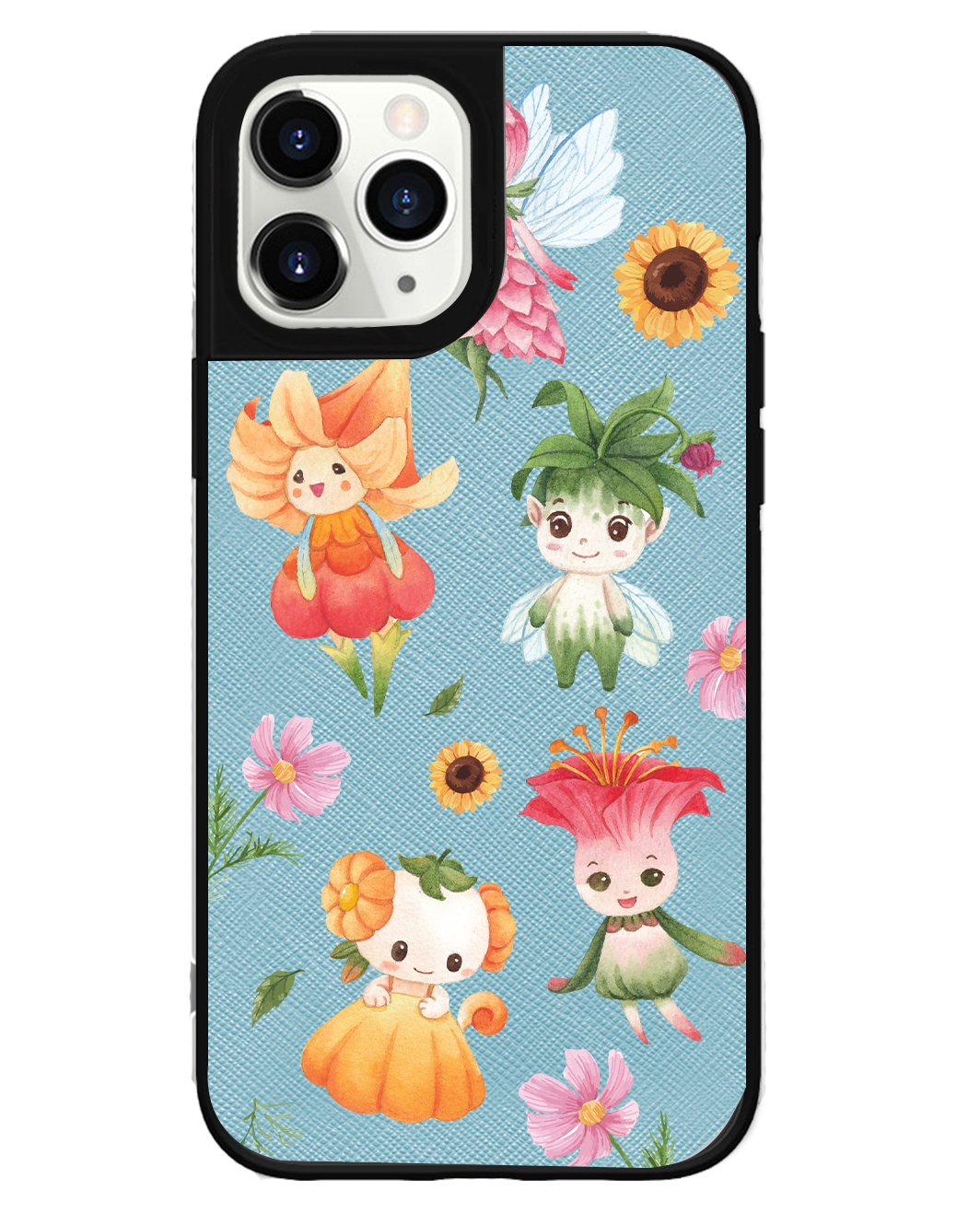 iPhone Leather Grip Case - Magical Garden