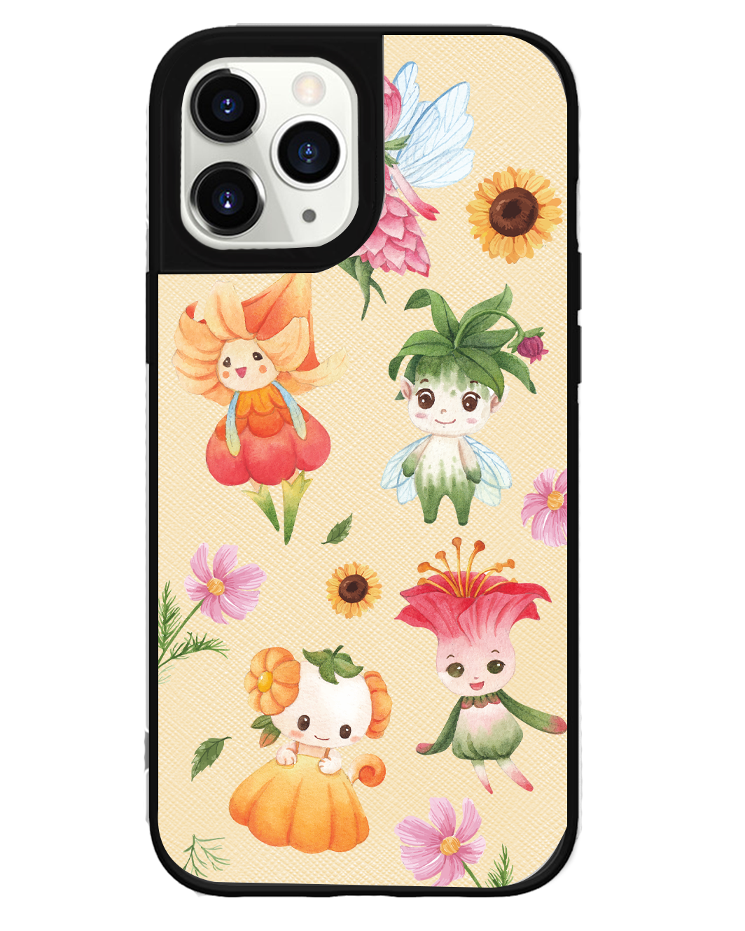 iPhone Leather Grip Case - Magical Garden