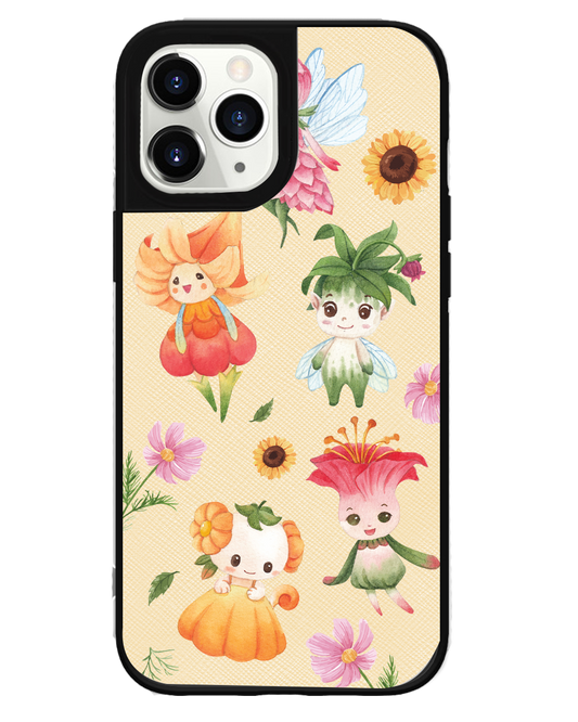 iPhone Leather Grip Case - Magical Garden