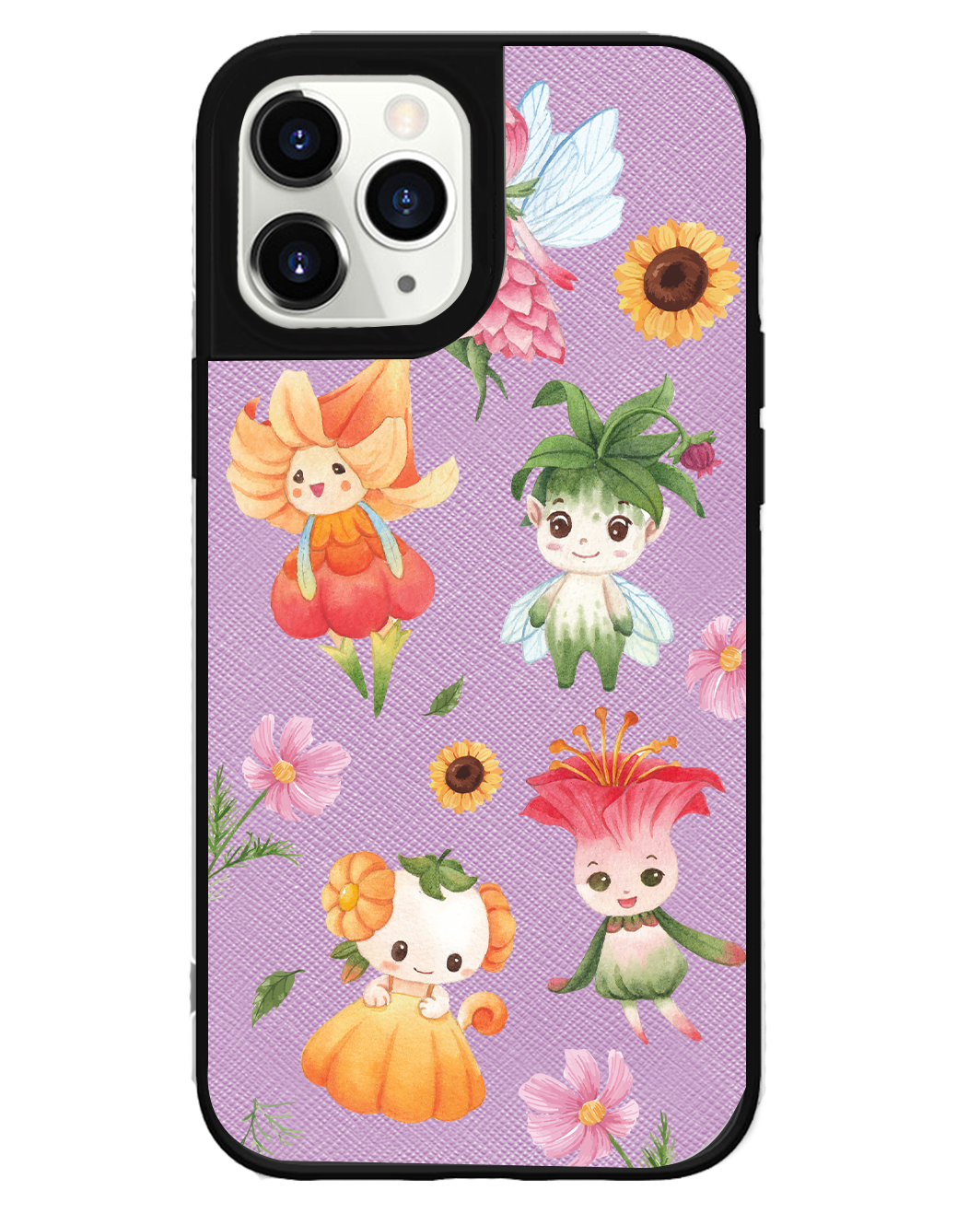 iPhone Leather Grip Case - Magical Garden