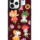 iPhone Leather Grip Case - Magical Garden