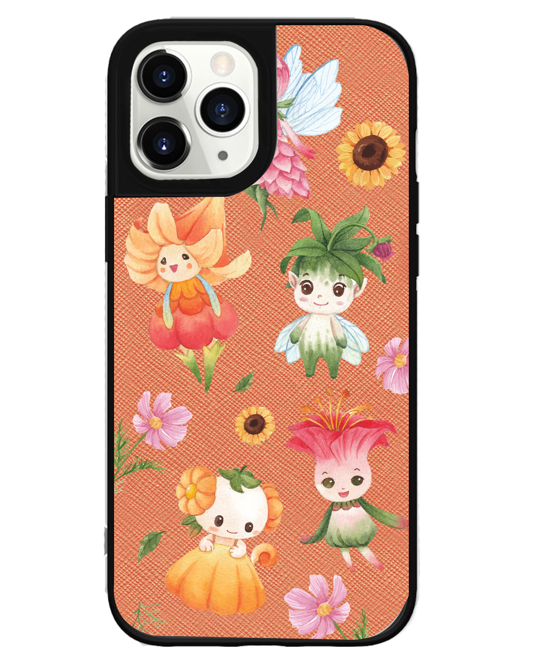 iPhone Leather Grip Case - Magical Garden