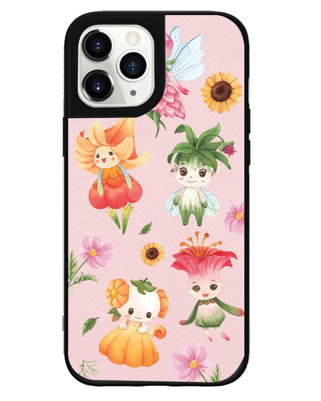 iPhone Leather Grip Case - Magical Garden