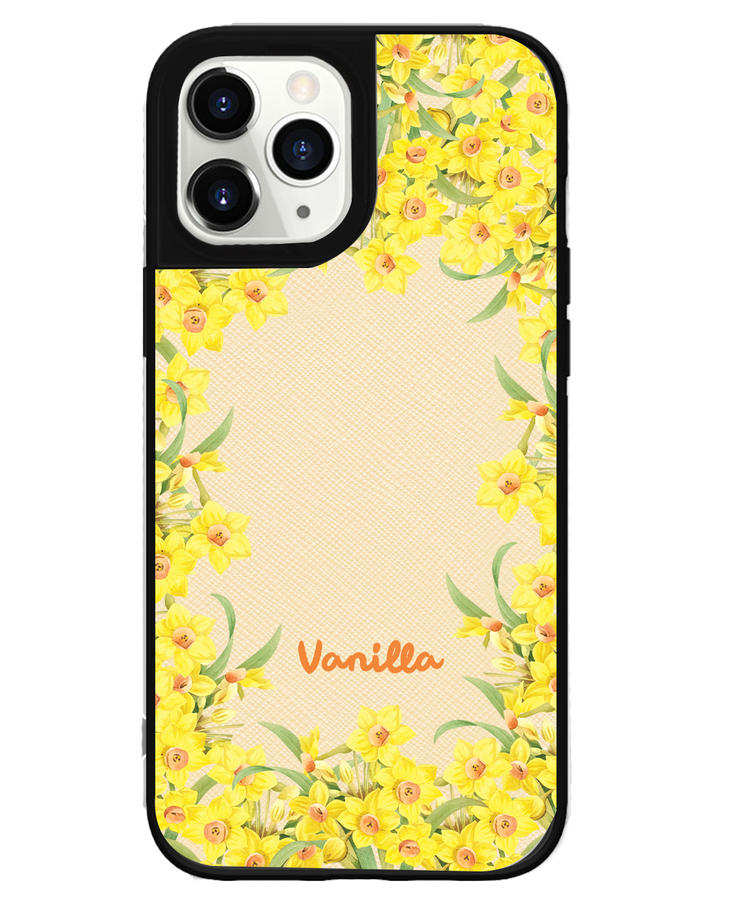 iPhone Leather Grip Case - March Daffodils