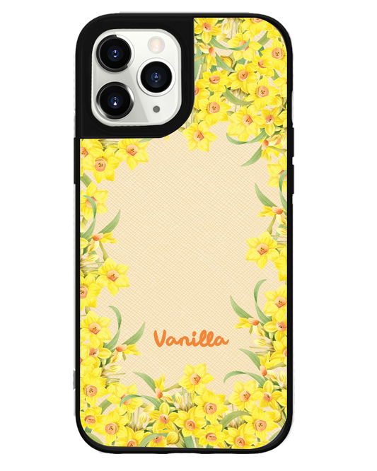 iPhone Leather Grip Case - March Daffodils