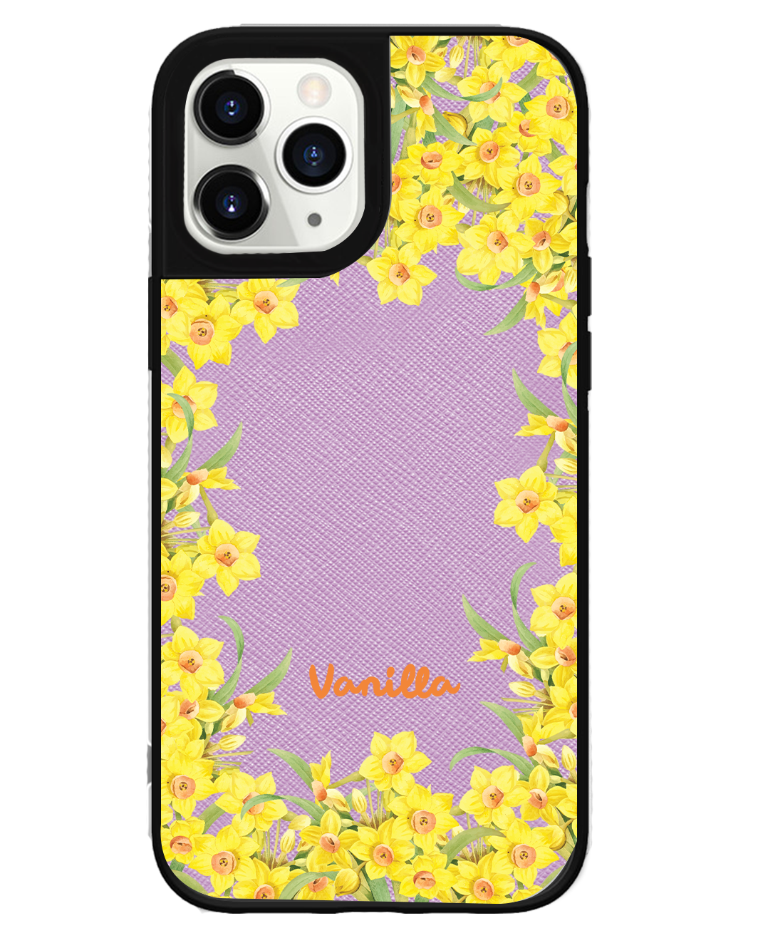 iPhone Leather Grip Case - March Daffodils