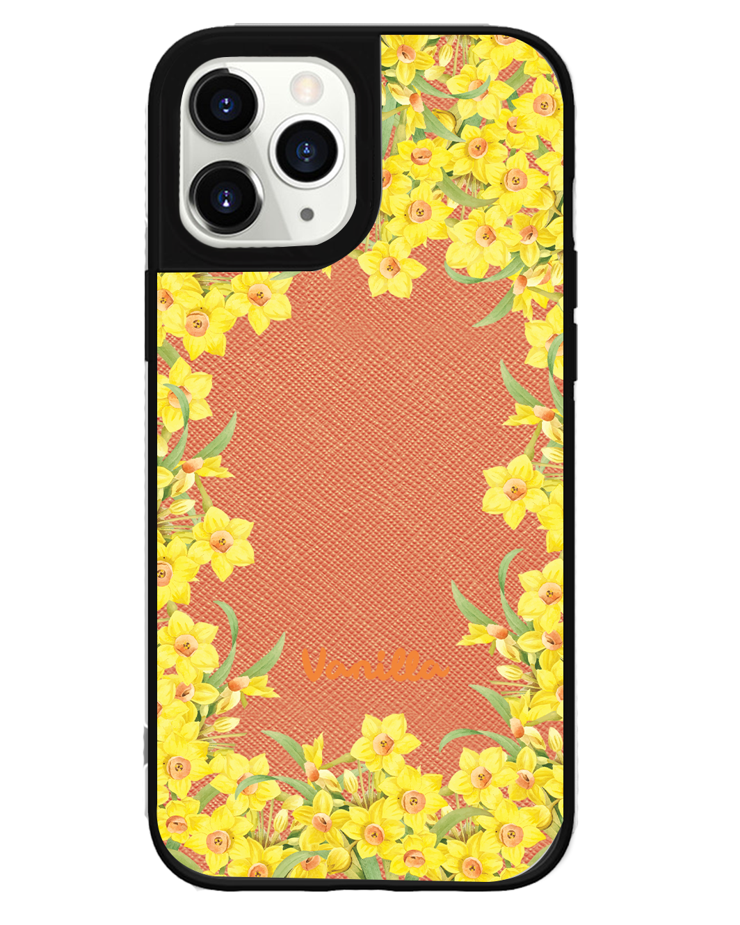 iPhone Leather Grip Case - March Daffodils