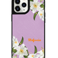 iPhone Leather Grip Case - May Lily of the Valley
