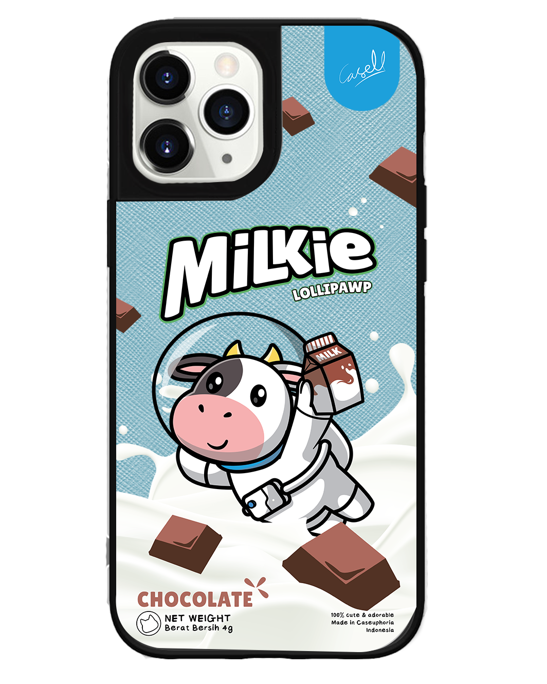 iPhone Leather Grip Case - Milkie