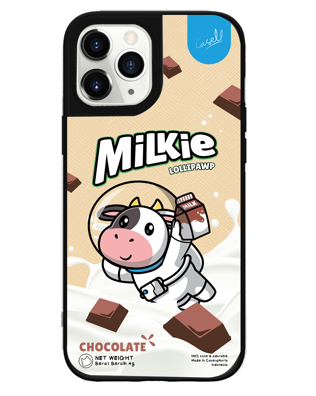 iPhone Leather Grip Case - Milkie