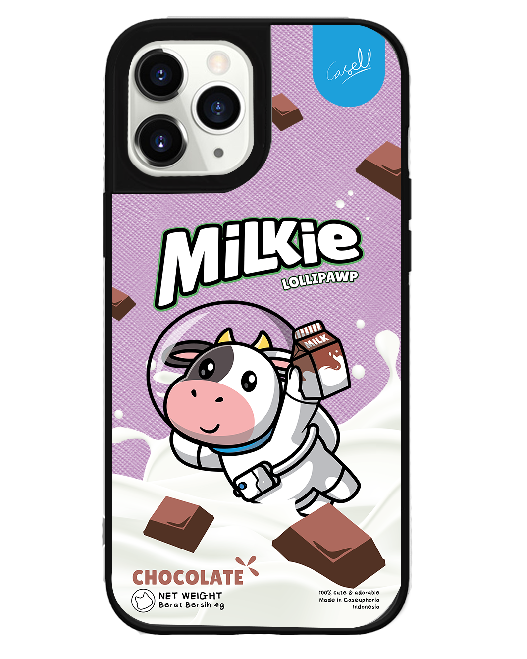 iPhone Leather Grip Case - Milkie