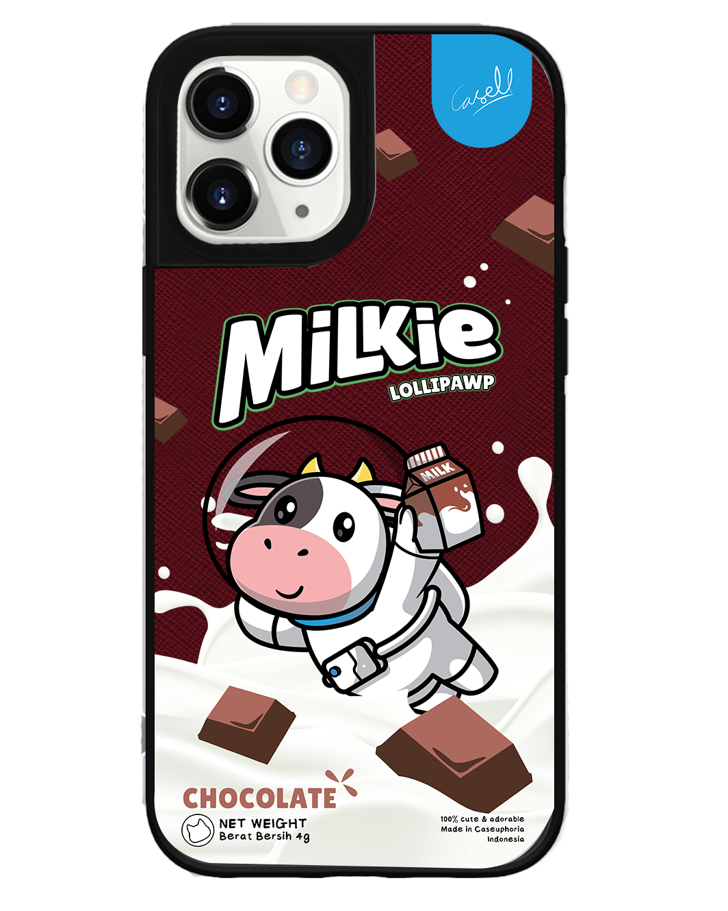 iPhone Leather Grip Case - Milkie