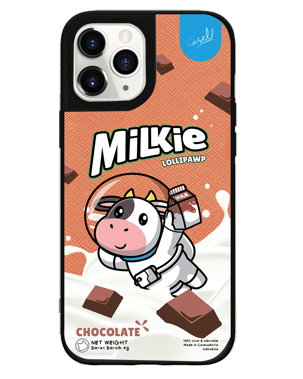 iPhone Leather Grip Case - Milkie