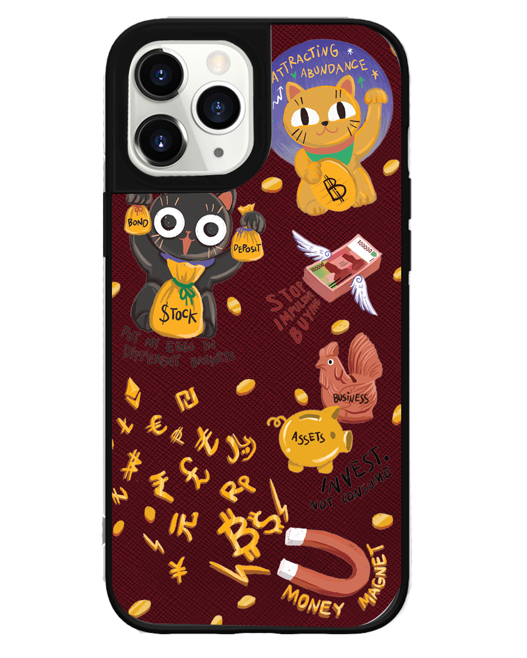 iPhone Leather Grip Case - I am... Money Magnet!!!!