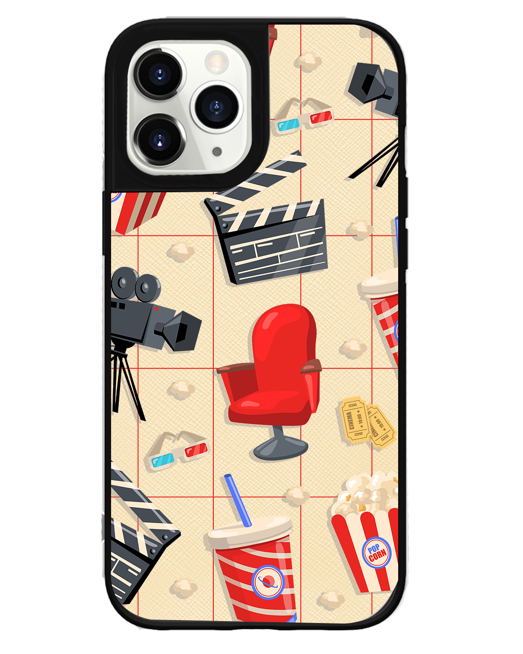 iPhone Leather Grip Case - Movienight