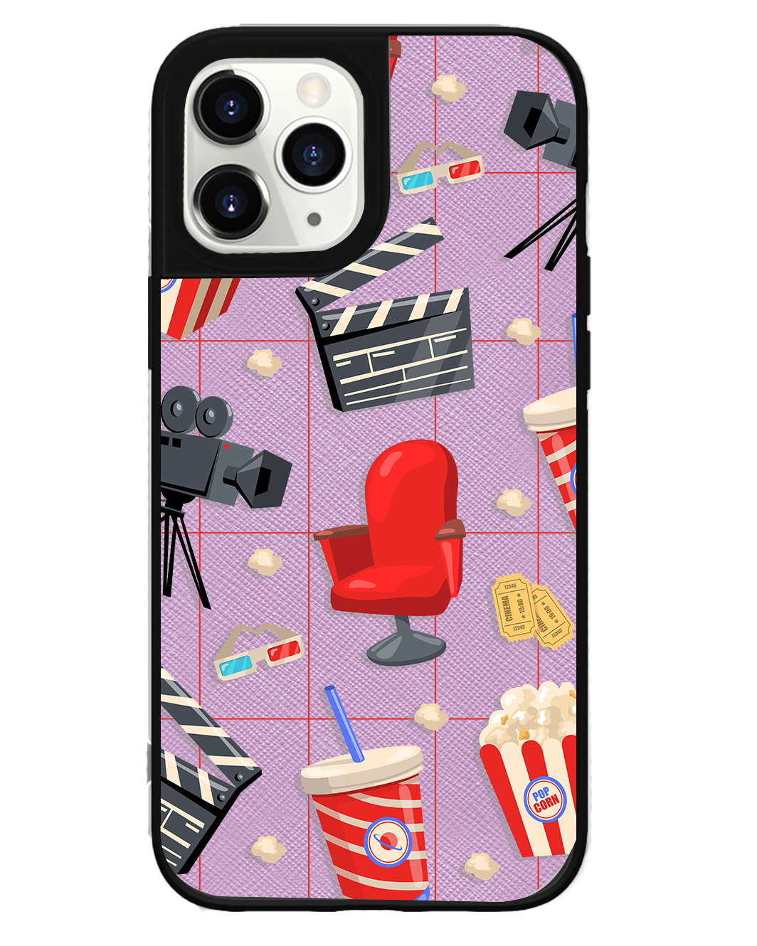 iPhone Leather Grip Case - Movienight