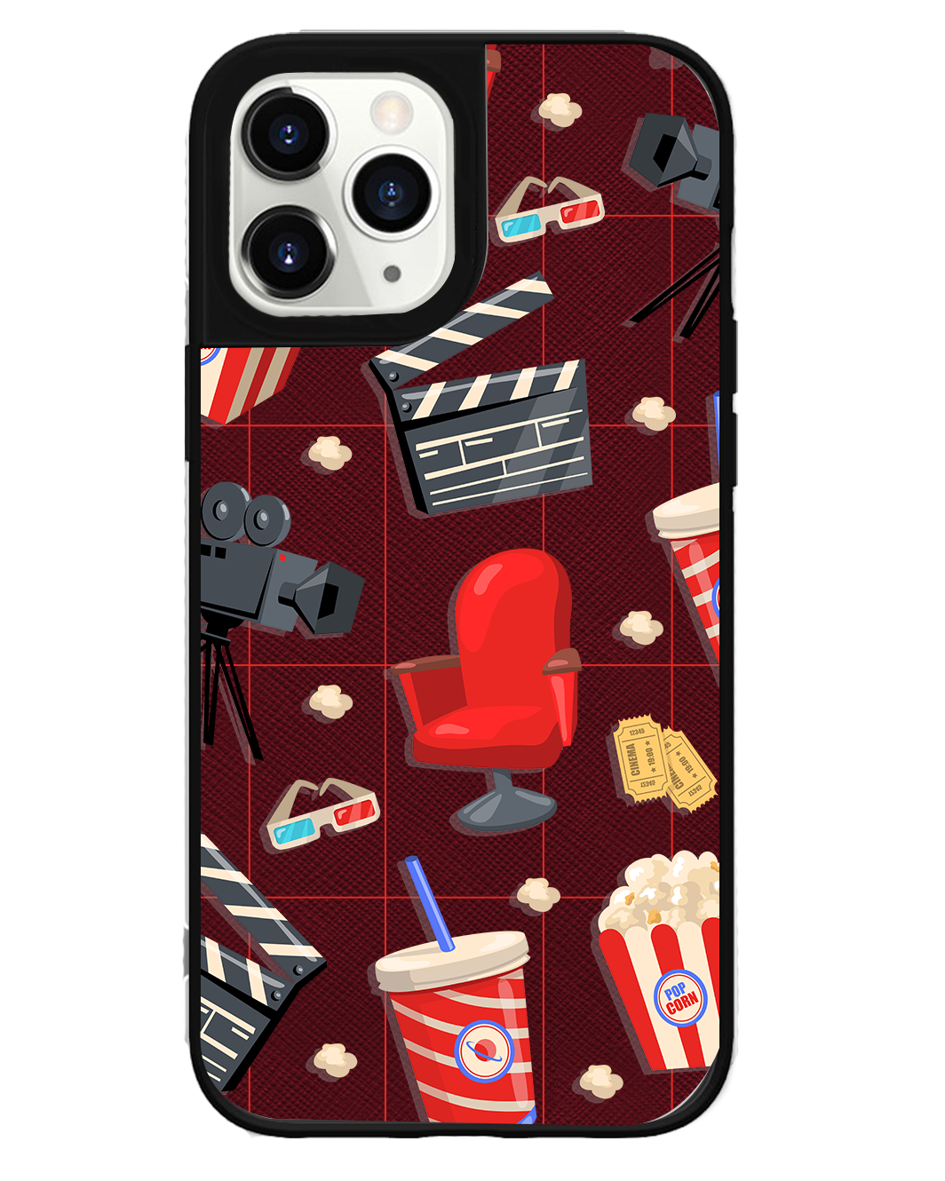 iPhone Leather Grip Case - Movienight