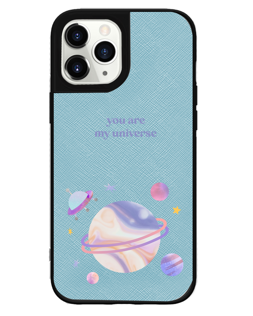 iPhone Leather Grip Case - My Universe