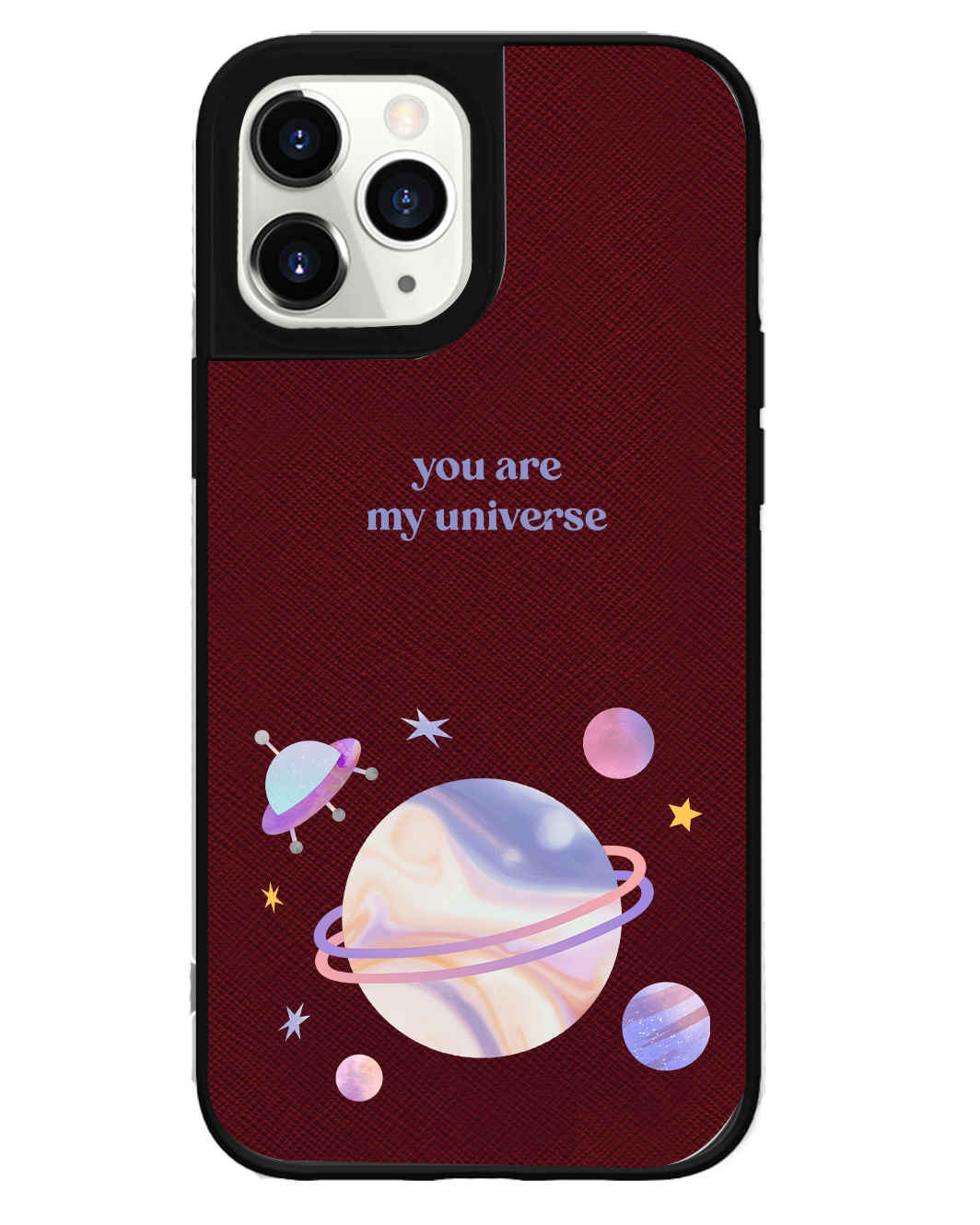 iPhone Leather Grip Case - My Universe