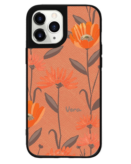 iPhone Leather Grip Case - November Marigold