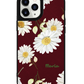 iPhone Leather Grip Case - October Chrysanthemum