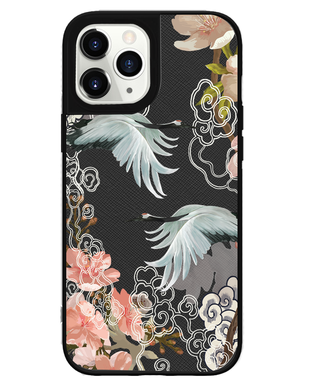 iPhone Leather Grip Case - Oil Painting Bird