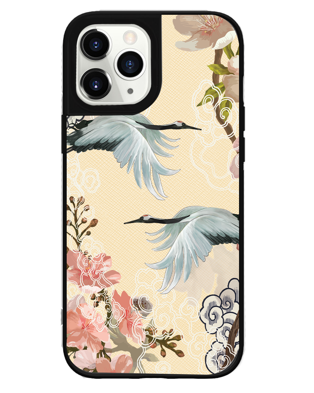 iPhone Leather Grip Case - Oil Painting Bird