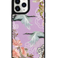 iPhone Leather Grip Case - Oil Painting Bird