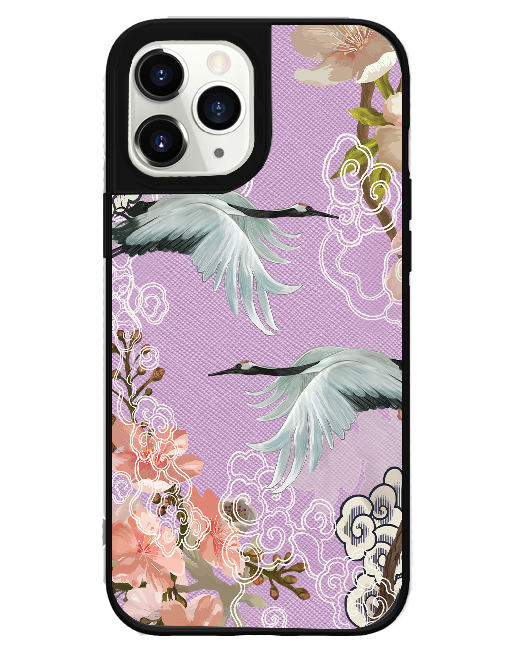 iPhone Leather Grip Case - Oil Painting Bird